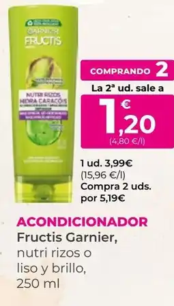 SPAR Gran Canaria Fructis Garnier Acondicionador oferta