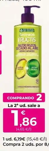 SPAR Gran Canaria Garnier Fructis Nutri Rizos Secado Al Aire oferta