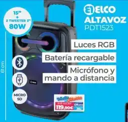 Electrocash Elco altavoz pdt1523 oferta