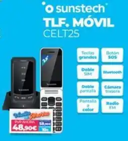 Electrocash sunstech tlf. móvil celt25 oferta