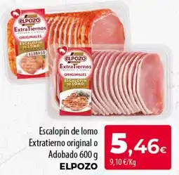 Spar Tenerife Elpozo escalopin de lomo extratierno original o adobado oferta