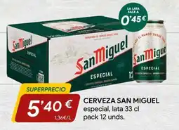 Minymas San Miguel cerveza especial oferta