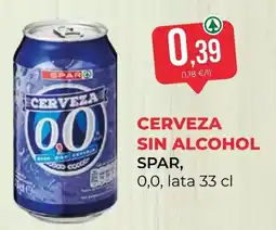 SPAR Gran Canaria Cerveza 0,0 oferta