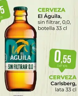 SPAR Gran Canaria El Águila cerveza sin filtrar 0,0 oferta
