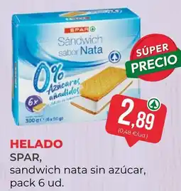 SPAR Gran Canaria Spar sandwich nata sin azucar oferta