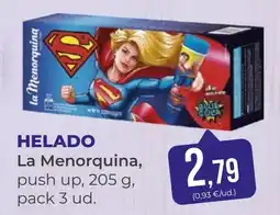 SPAR Gran Canaria La Menorquina helado oferta