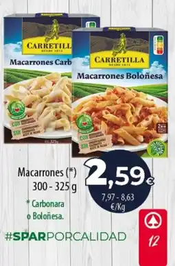 Spar Tenerife Carretilla macarrones oferta