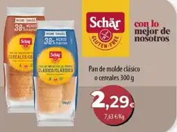 Spar Tenerife Schar pan de molde clasico o cereales oferta
