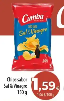 Spar Tenerife Cumba chips sabor sal & vinagre oferta