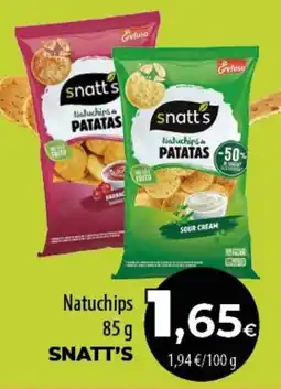 Spar Tenerife snatt's natuchips de patatas oferta