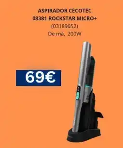 Master Cadena Cecotec aspirador rockstar micro+ oferta