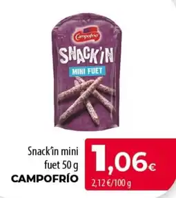 Spar Tenerife Campofrío snack'in mini fuet oferta