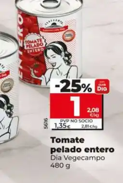 Dia Fresh Dia Vegecampo tomate pelado entero oferta