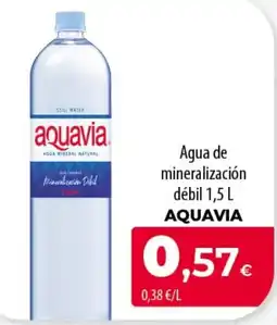Spar Tenerife Aquavia agua de mineralización débil oferta
