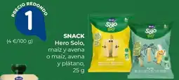 SPAR Gran Canaria Hero Solo snack maíz y avena o maíz, avena y plátano oferta