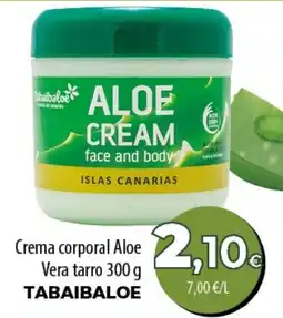 Spar Tenerife Tabaibaloe crema corporal Aloe Vera tarro oferta