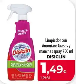 Spar Tenerife Disiclin limpiador con amoníaco grasas y manchas spray oferta
