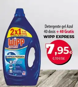 Spar Tenerife Wipp express detergente gel azul oferta