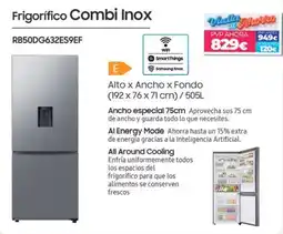 Electrocash Samsung Frigorífico Combi Inox RB50DG632ES9EF oferta