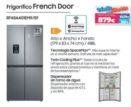 Electrocash Samsung frigorífico french door rf48a401em9/ef oferta