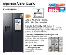 Electrocash Samsung frigorífico americano rs90f66beef oferta