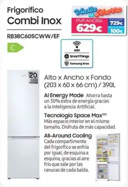 Electrocash Samsung Frigorífico Combi Inox oferta