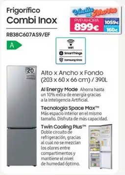 Electrocash Samsung Frigorífico Combi Inox oferta