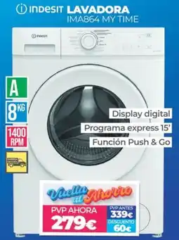 Electrocash Indesit lavadora ima864 my time oferta