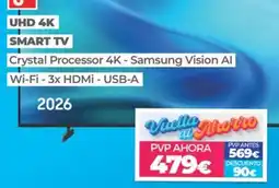 Electrocash Samsung Vision Ai Crystal Processor 4K oferta