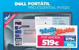 Electrocash Dell portátil pro essential pv1520 oferta