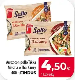 Spar Tenerife Salto arroz con pollo tikka masala o thai curry oferta