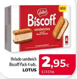 Spar Tenerife Lotus Biscoff sandwiches oferta