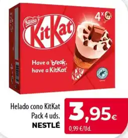 Spar Tenerife Nestlé Helado cono KitKat oferta