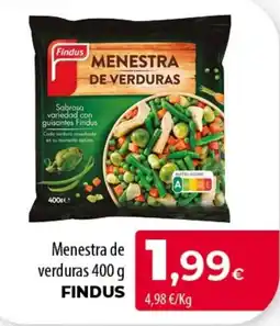 Spar Tenerife Findus menestra de verduras oferta