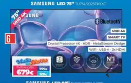 Electrocash Samsung led 75" tu75u7025fkxxc oferta
