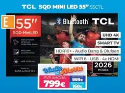 Electrocash Tcl sqd mini led 55" 55c7l oferta