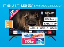 Electrocash nevir led 32" nvr-8900-32rd2s-vn oferta