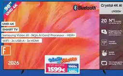 Electrocash Samsung Crystal 4K AI U9005H oferta