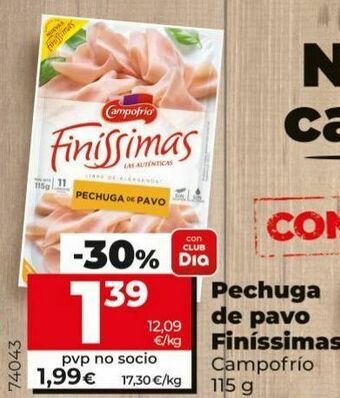 Maxi Dia Pechuga de pavo campofrío oferta