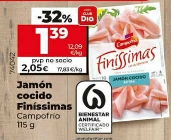 Maxi Dia Jamón cocido campofrío oferta