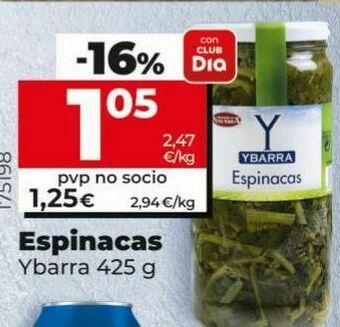 Maxi Dia Espinacas ybarra oferta