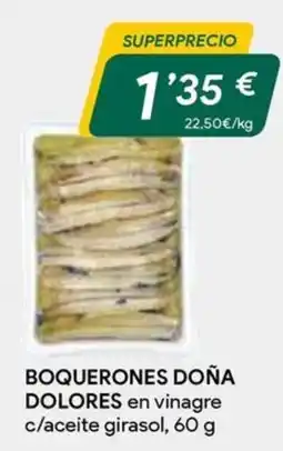 Masymas Boquerones Doña Dolores en vinagre c/aceite girasol oferta
