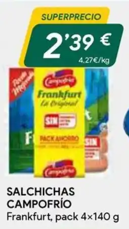Masymas Campofrío salchichas frankfurt oferta