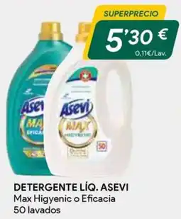 Masymas Asevi Detergente Líq. Max Higienic o Eficacia oferta