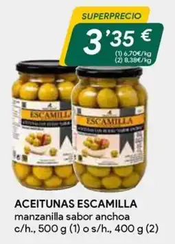 Masymas Escamilla aceitunas manzanilla sabor anchoa oferta