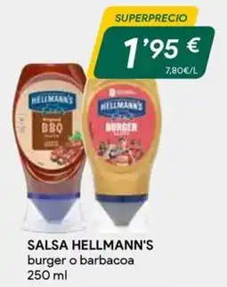 Masymas Salsa Hellmann's burger o barbacoa oferta