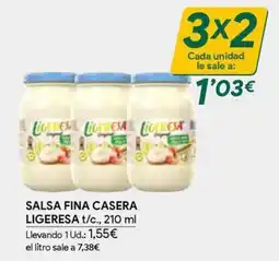 Masymas Ligeresa salsa fina casera oferta