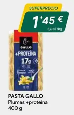 Masymas Gallo pasta plumas +proteina oferta