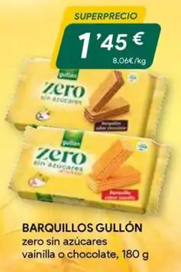 Masymas Barquillos Gullón zero sin azúcares oferta