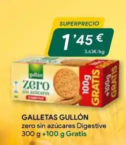 Masymas Galletas Gullón zero sin azúcares Digestive oferta